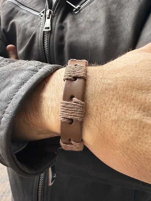 Pulsera Cuero Einar - Mocca