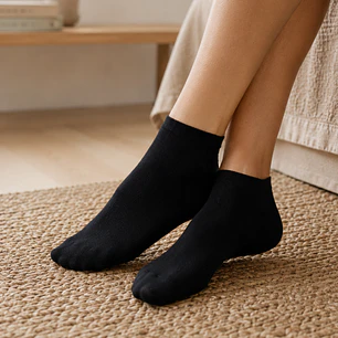 Pack 12 Medias Negras Para Mujer