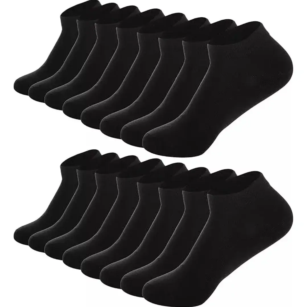 Pack 12 Medias Negras Para Hombre 7