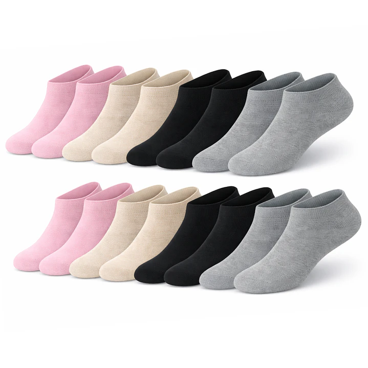 Pack 12 Pares Calcetines Tobilleros Mujer Multicolor 4