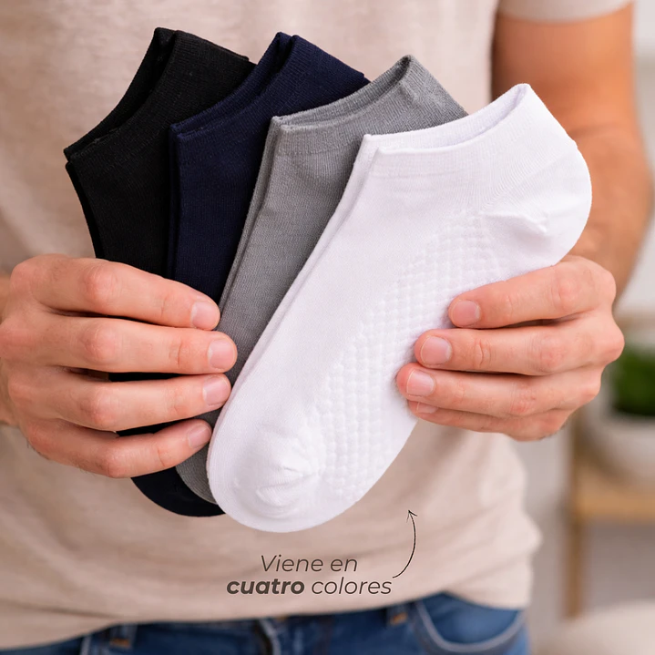 Pack 12 Pares Calcetines Tobilleros Hombre Multicolor 2