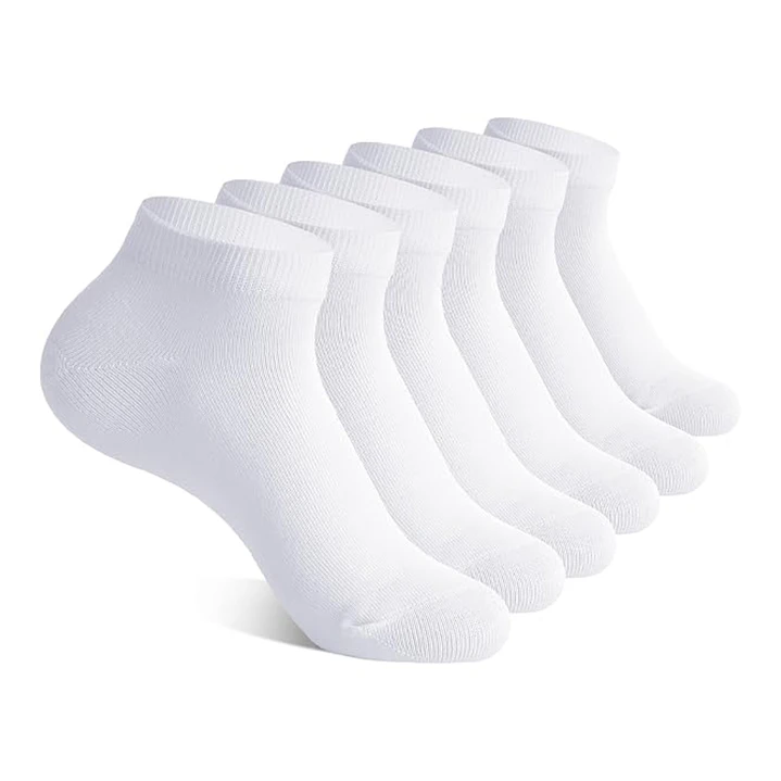 Pack 12 Pares Calcetines Tobilleros Blancos Mujer 6