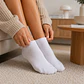 Pack 12 Pares Calcetines Tobilleros Blancos Mujer - Miniatura 2