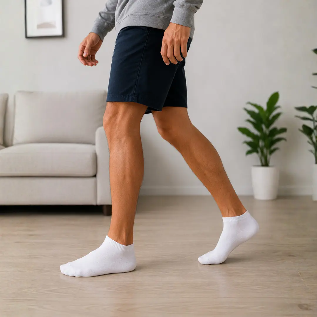 Pack 12 Pares Calcetines Tobilleros Blancos Hombre 3