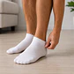 Pack 12 Pares Calcetines Tobilleros Blancos Hombre - Miniatura 4