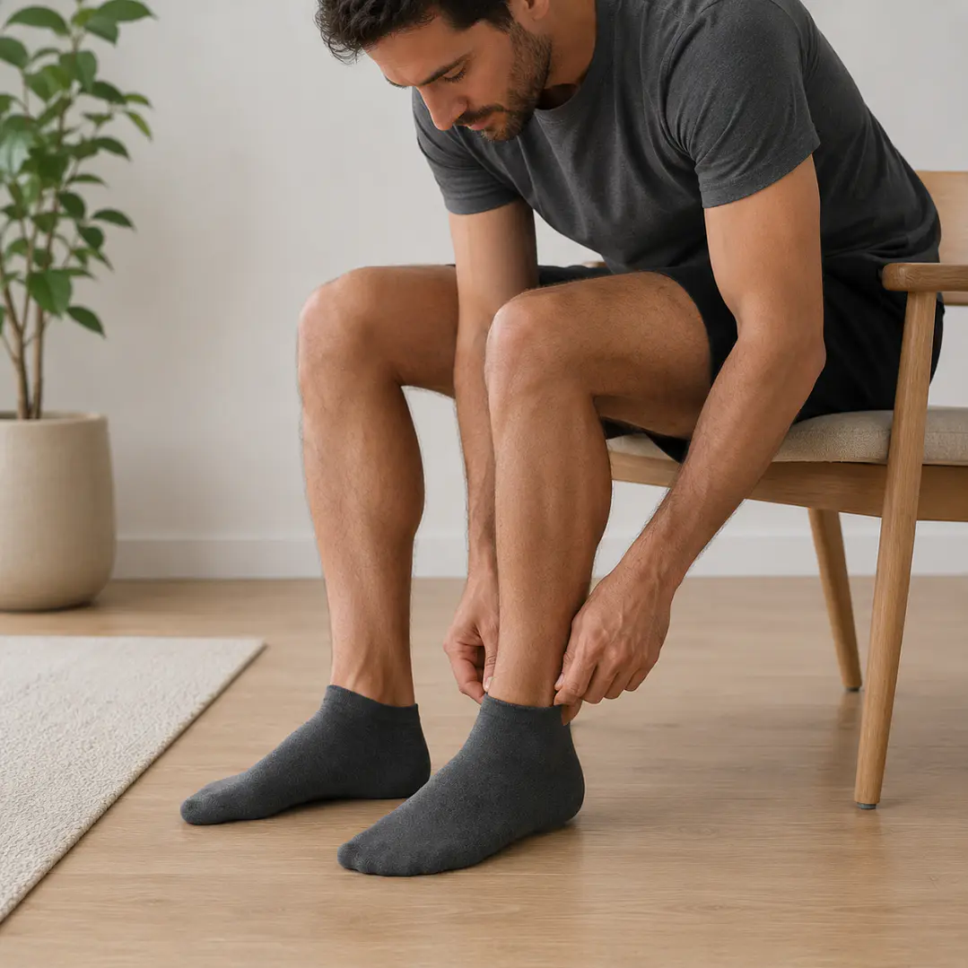 Pack de 12 Medias para Diabéticos Corto Hombre 4