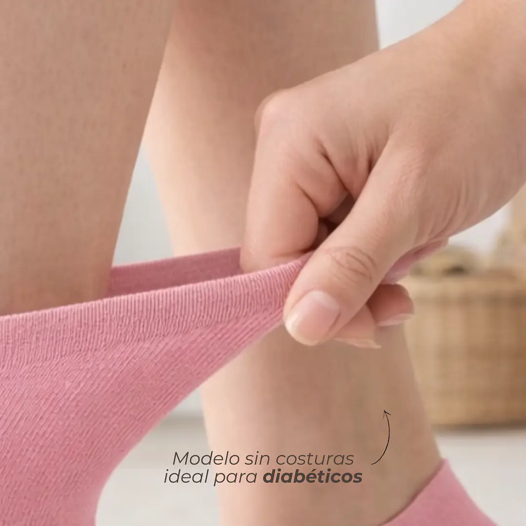 Pack de 12 Medias para Diabéticos Corto Mujer 2