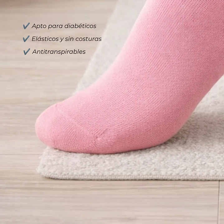 Pack de 12 Medias para Diabéticos Corto Mujer 4