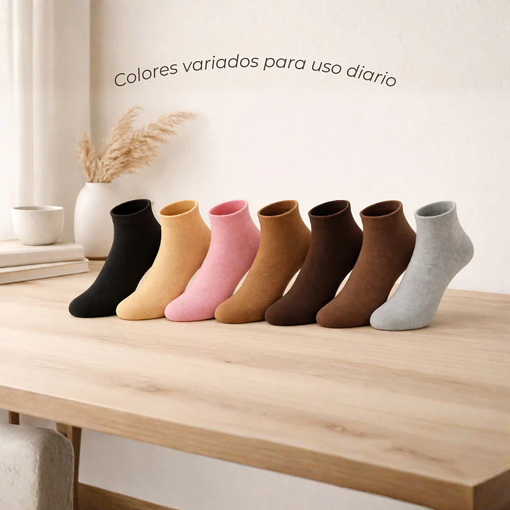 Pack de 12 Medias para Diabéticos Corto Mujer 6