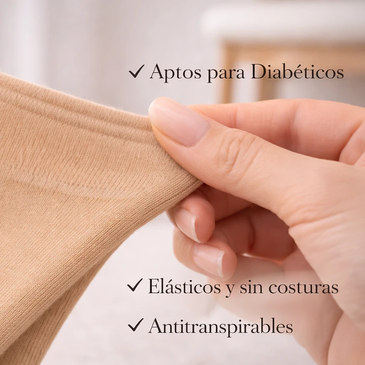 Pack 12 Medias para Diabético Largo Mujer 5