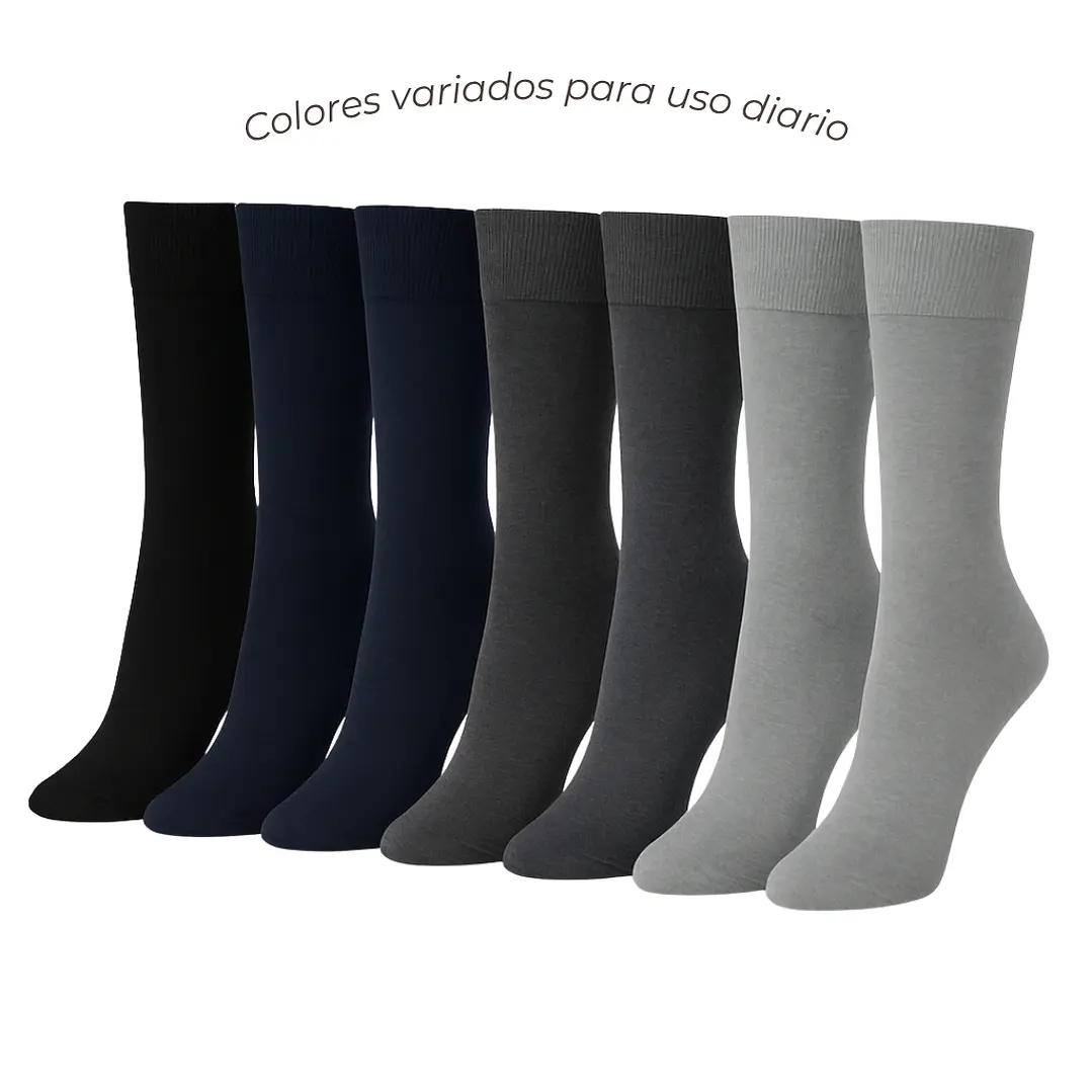 Pack 12 Medias para Diabético Largo Hombre 3