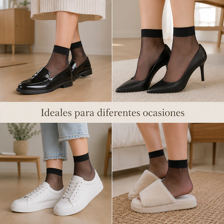 Pack de 10 Medias Tipo Panty en color Negro 6