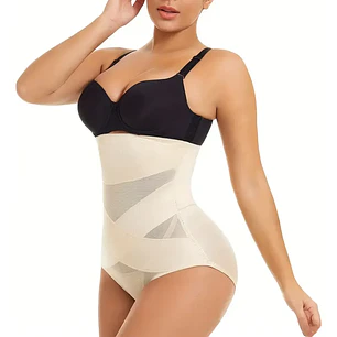 Calzón Faja Modelador Tiro Alto en Color Beige