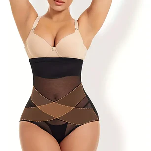 Calzón Faja Modelador Tiro Alto en Color Negro