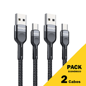 PACK Cabos Essager 3A - UBS Tipo C (1m)