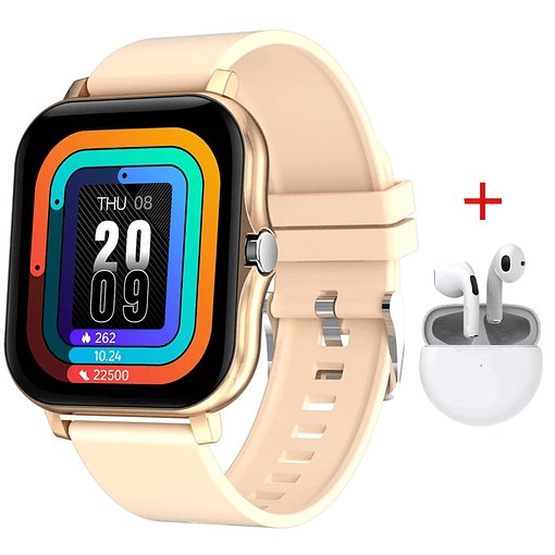 Smartwatch H13 Mini BK + Auriculares Bluetooth (OFERTA) - Gold