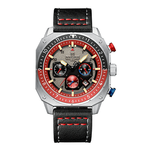 Relógio Analógico 8057 Vermelho