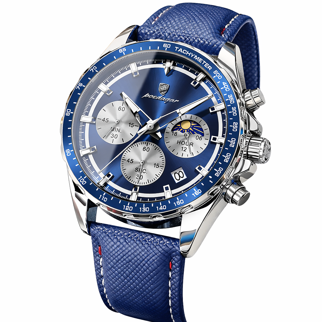 Relógio Analógico Poedagar 879 Azul 1