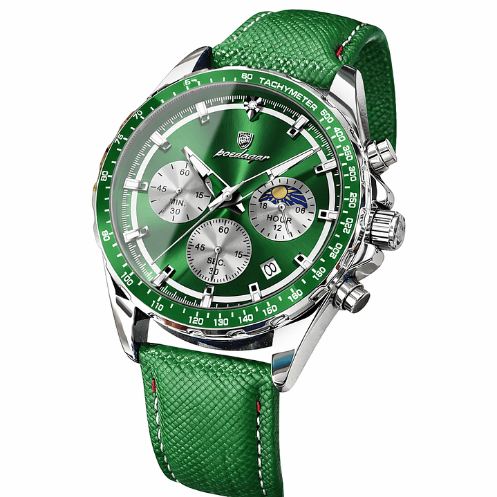 Relógio Analógico Poedagar 879 Verde 1