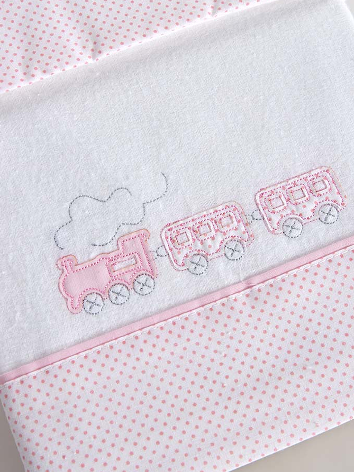 Jogo Alcofa Bebé Bordado Flanela Bordados Sortidos 3