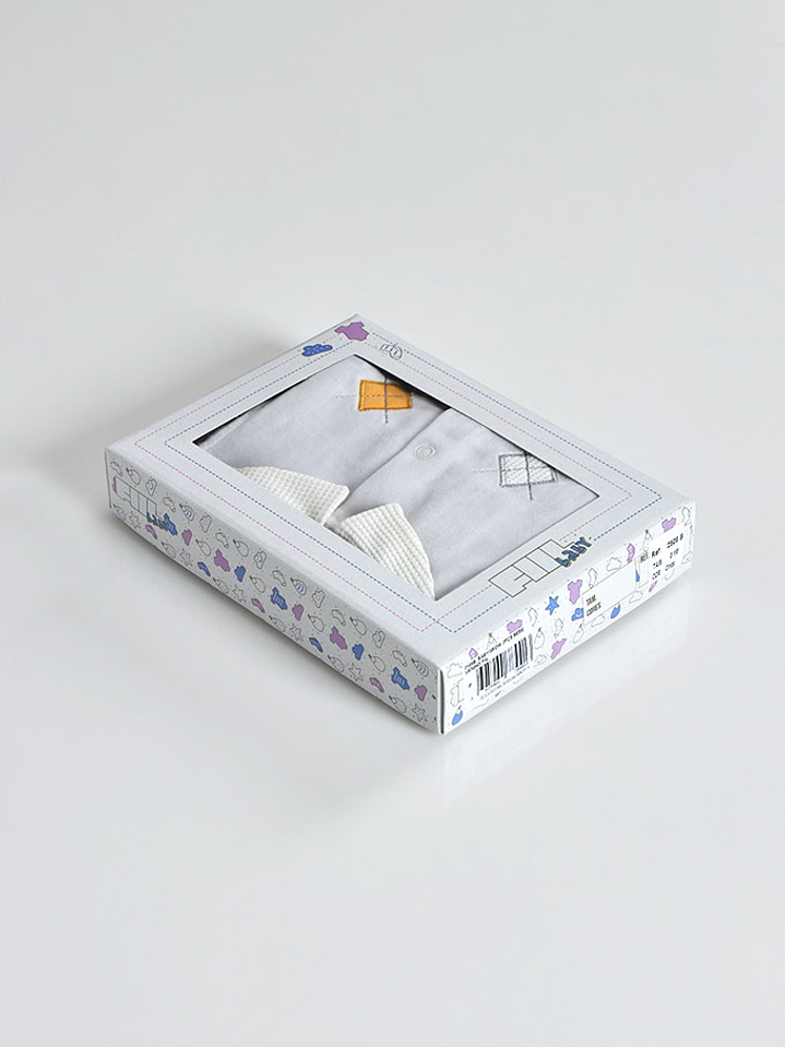 Conjunto Bebé 2 Peças Veludo Menino 4