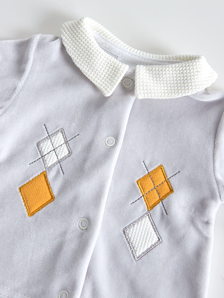 Conjunto Bebé 2 Peças Veludo Menino 2