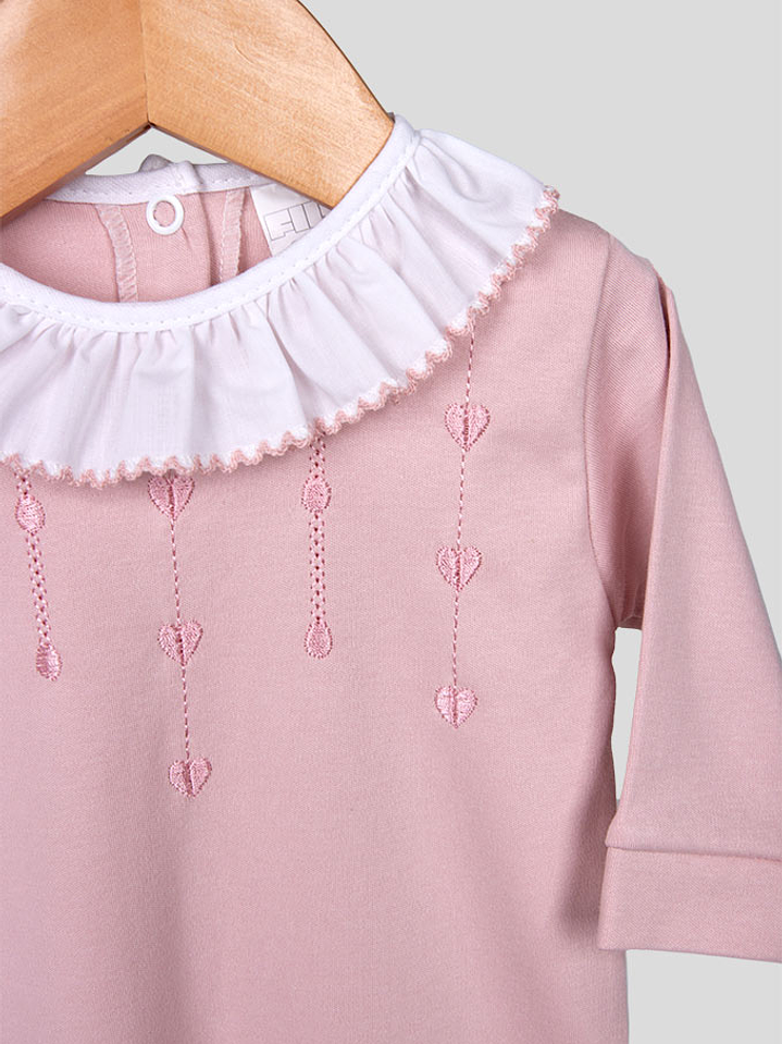 Babygrow Algodão Peito Bordado Menina 3