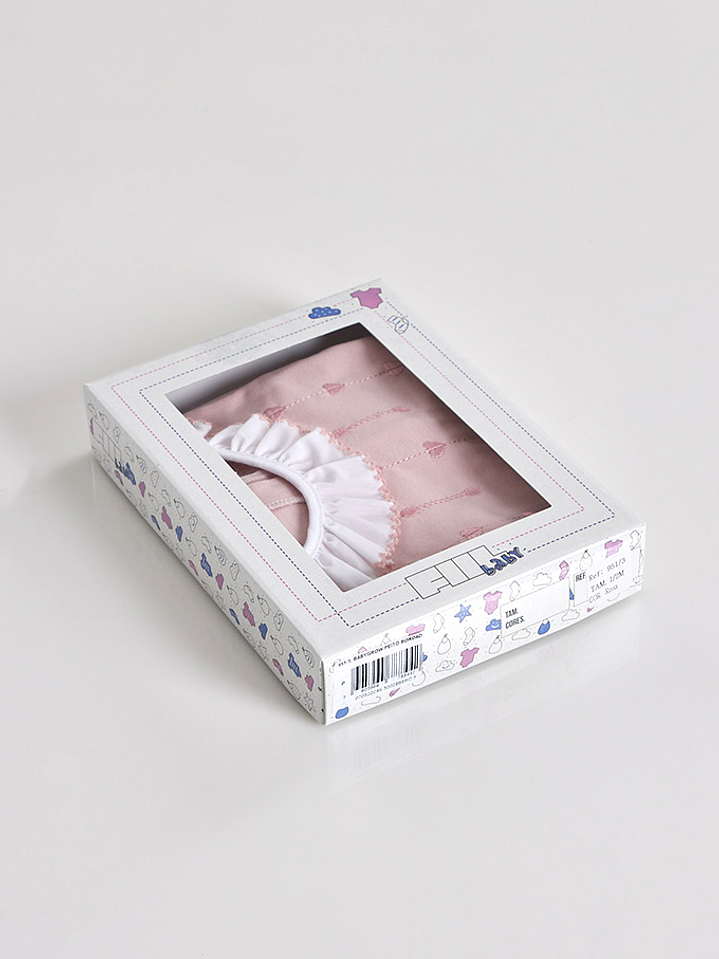 Babygrow Algodão Peito Bordado Menina 5