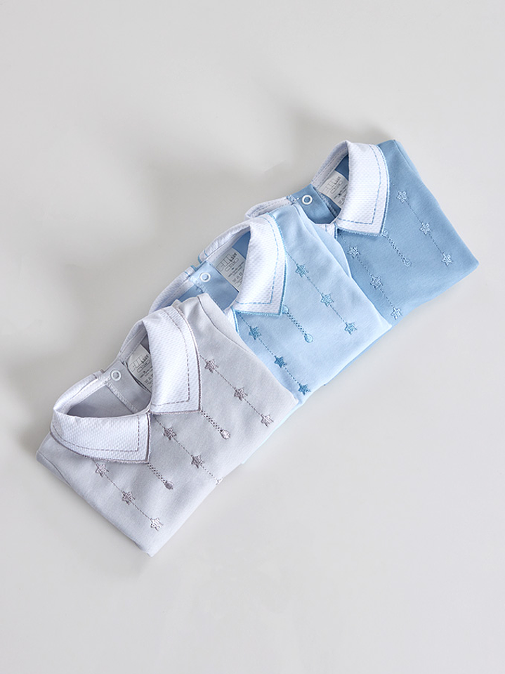 Babygrow Algodão Peito Bordado Menino 4