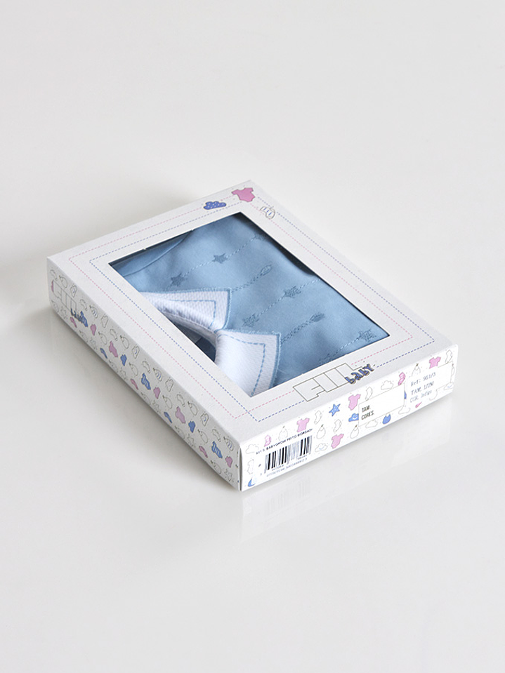 Babygrow Algodão Peito Bordado Menino 5