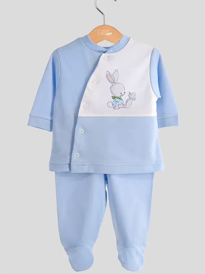 Conjunto Bebé 2 Peças S/ Carda Coelho E Borboleta 1