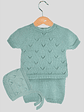 Conjunto Bebé Malha Sem Gola 3 Peças V - Thumbnail 1