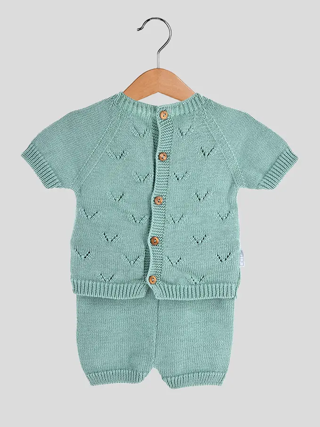 Conjunto Bebé Malha Sem Gola 3 Peças V 2