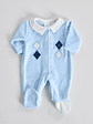 Babygrow Laminado Gola Piquet Menino - Thumbnail 1