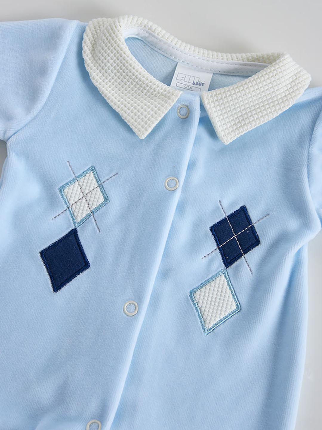 Babygrow Laminado Gola Piquet Menino 2