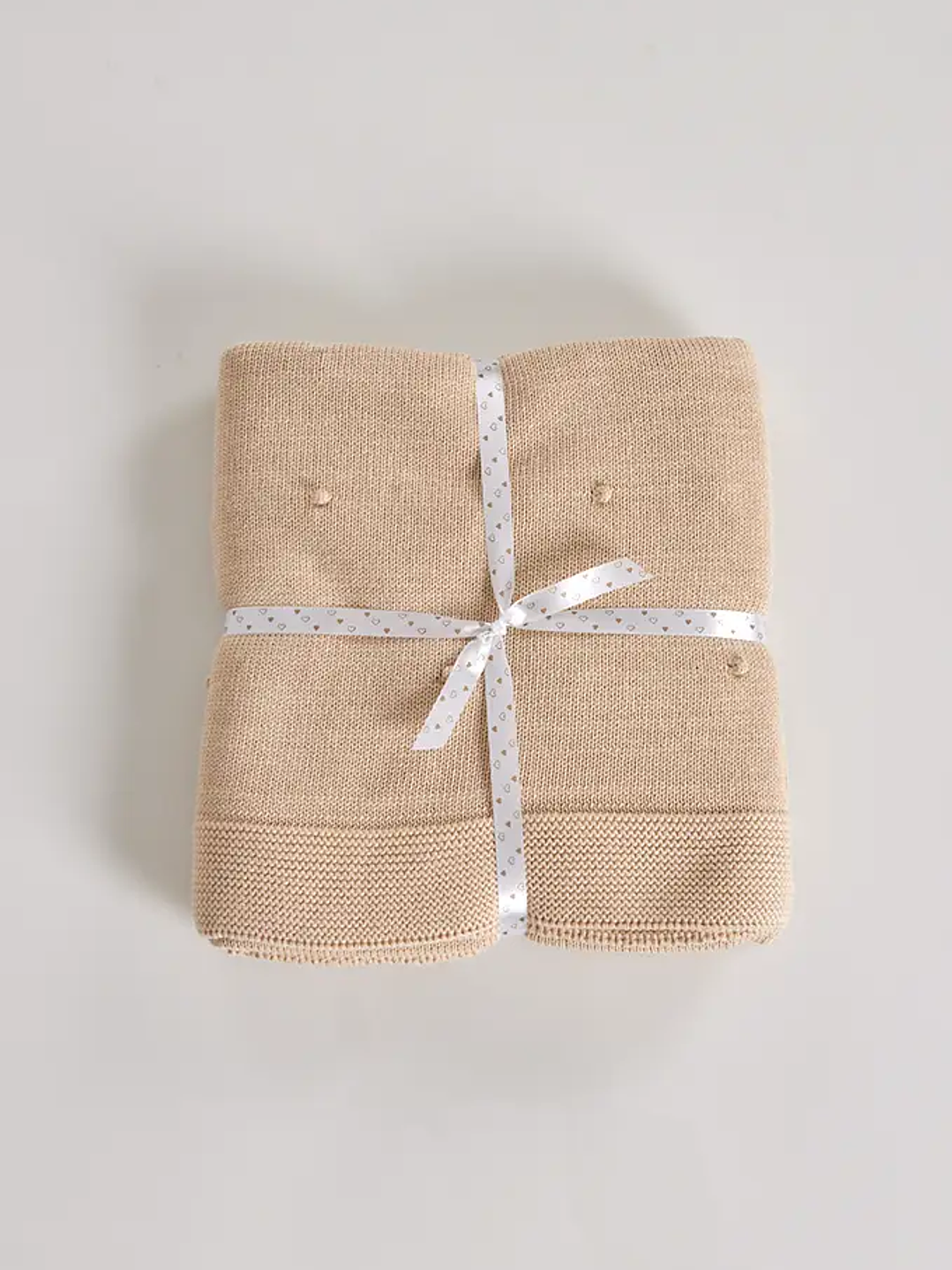 Manta Bebé Malha Algodão Pompom 1