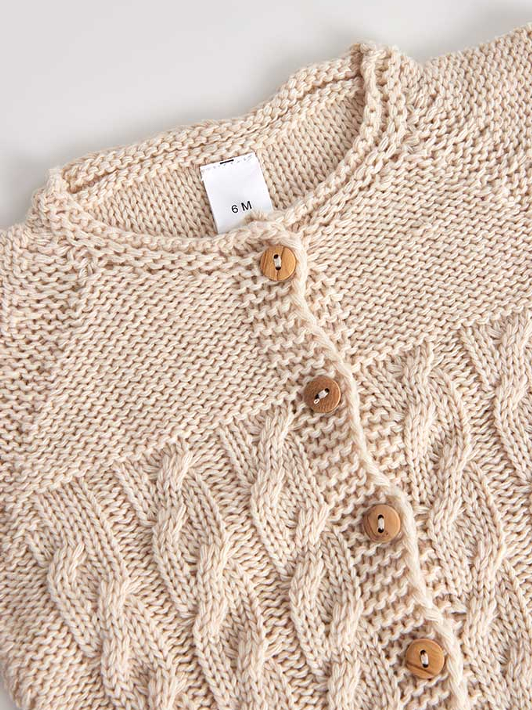 Casaco Bebé Malha Trança  2