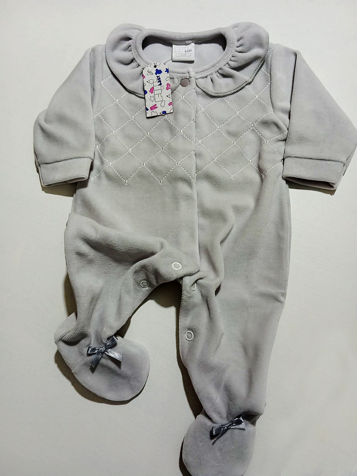 Babygrow Com Detalhes Brancos Cruzados 1