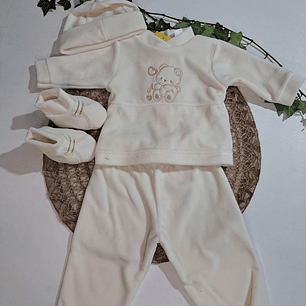 Conjunto 4 peças de veludo 