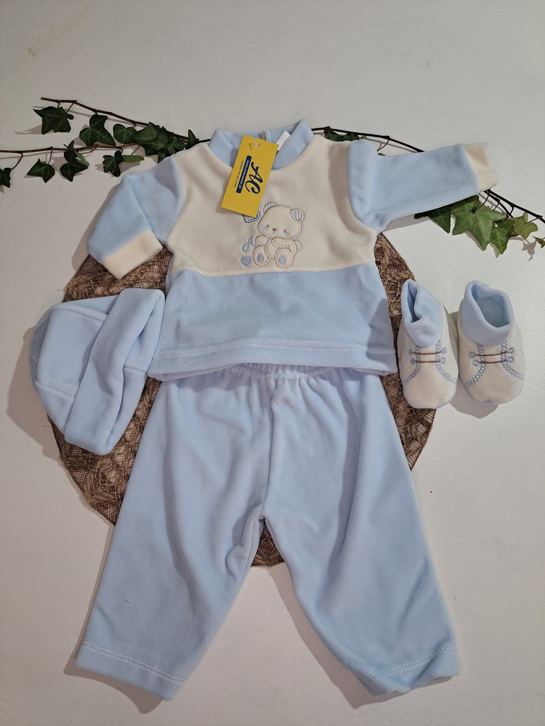 Conjunto 4 peças de veludo  2