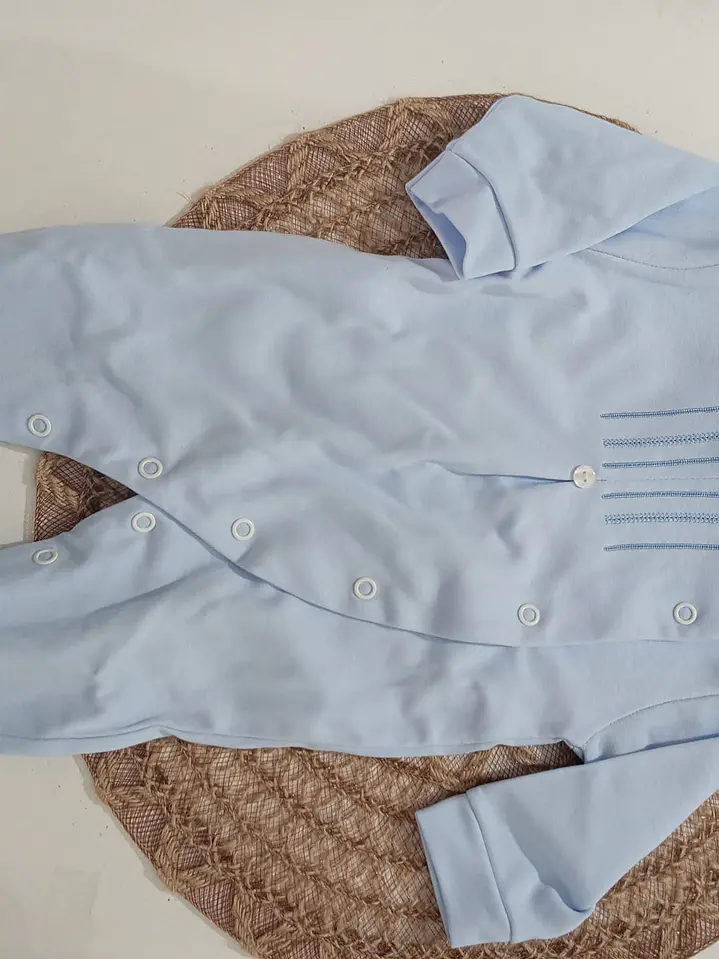 Babygrow Algodão Peito Bordado Menino 1