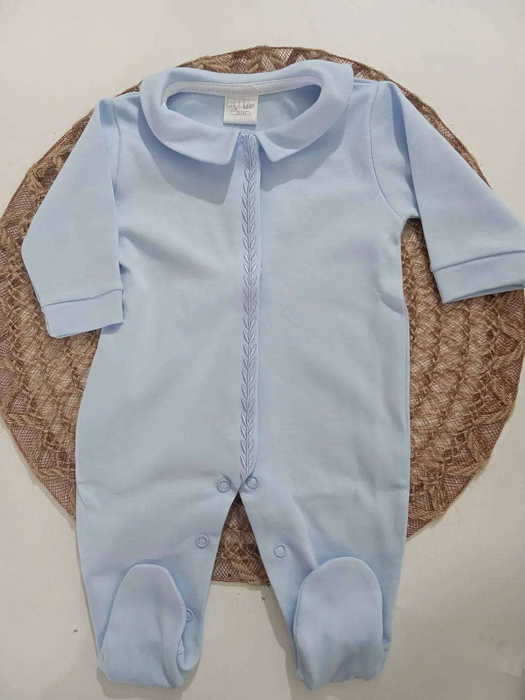Babygrow Algodão Peito Bordado Menino /menina 1