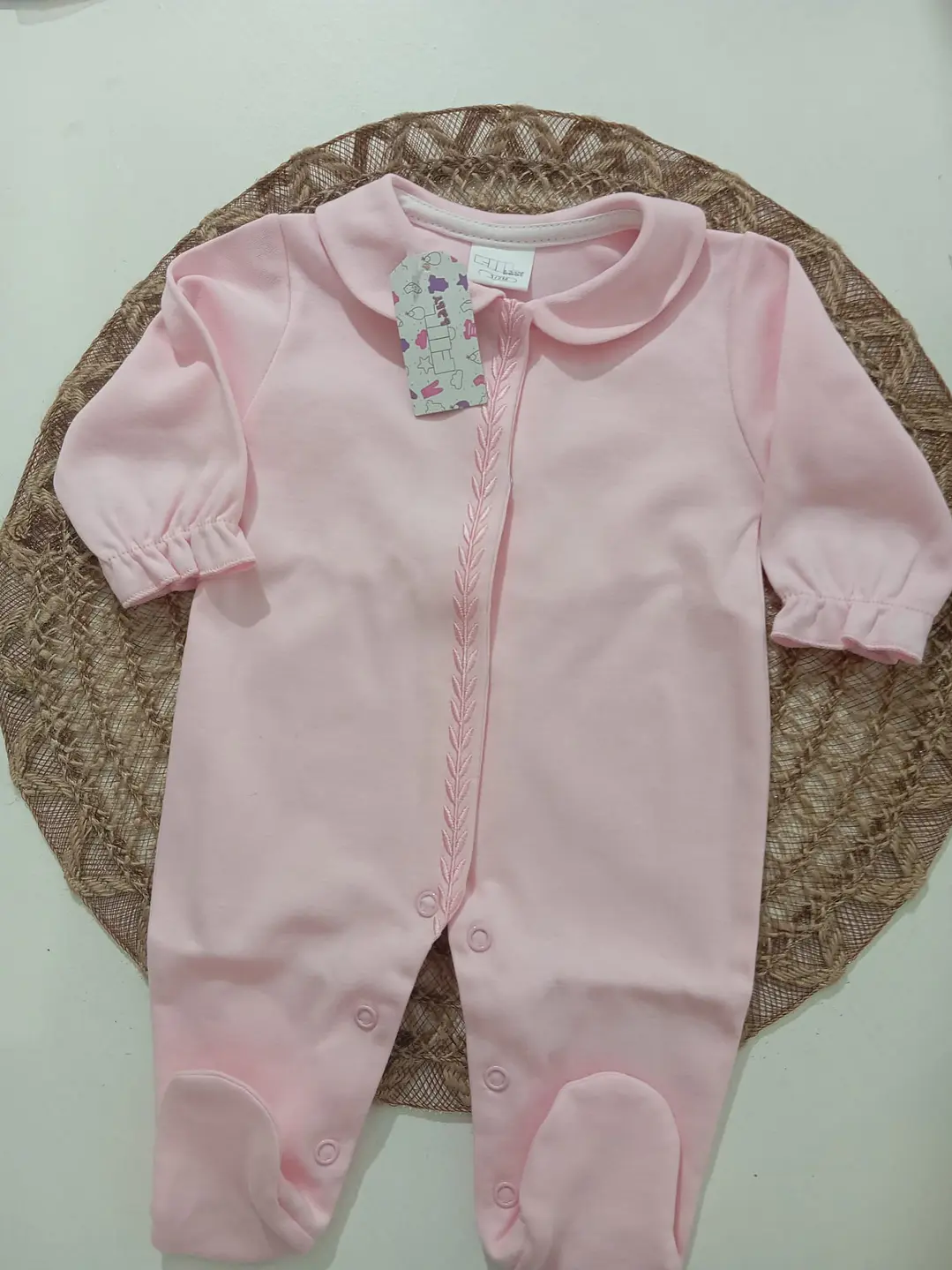 Babygrow Algodão Peito Bordado Menino /menina 3