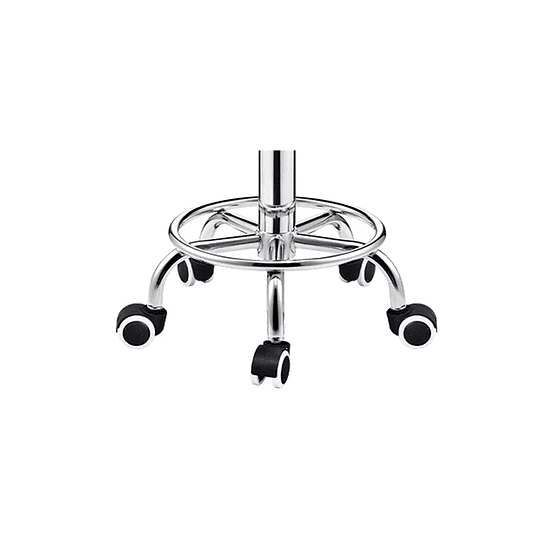 Pisos Taburete con Respaldo de 5 Ruedas