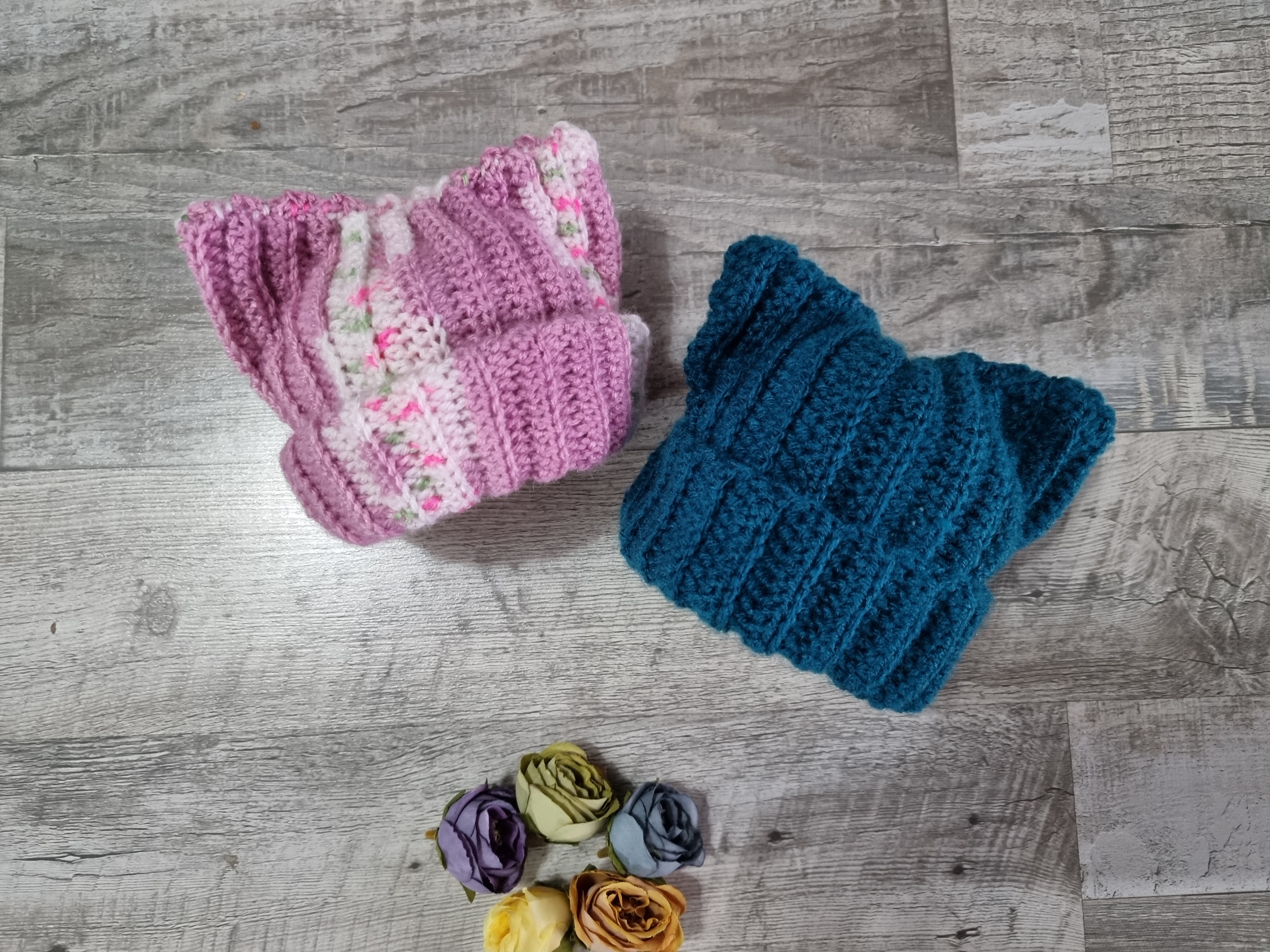 Patrón de Crochet Campaña Gorros para bebés prematuros