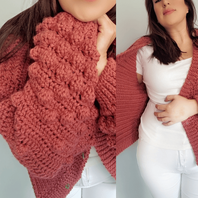 Patrón de Crochet Suéter y Cárdigan Camila