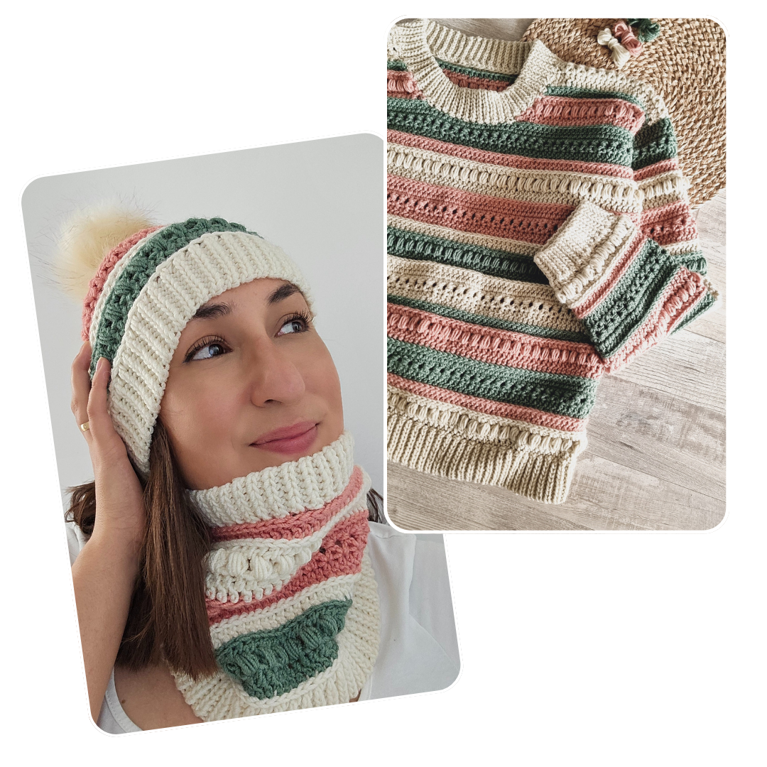 Set Nativo: Sweater + Gorro y Cuello
