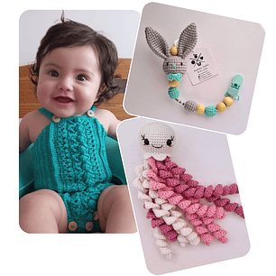 Pack Ajuar: Portachupete + Medusa + Enterito Aura