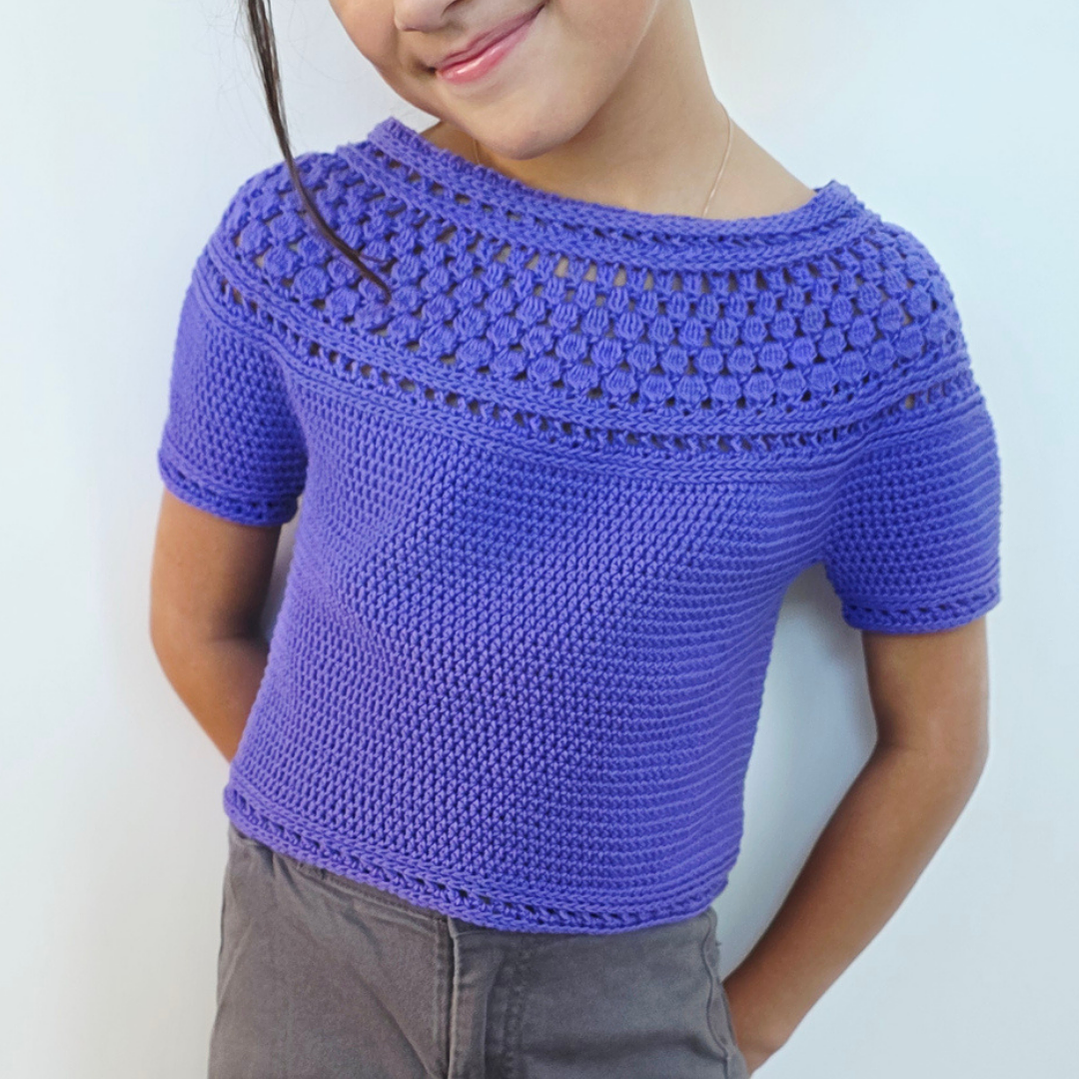 Zinnia Mini Blouse - Crochet pattern 3