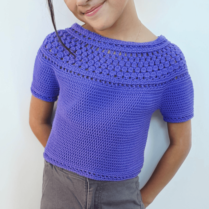 Zinnia Mini Blouse - Crochet pattern 3
